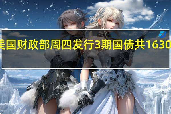 美国财政部周四发行3期国债共1630亿美元