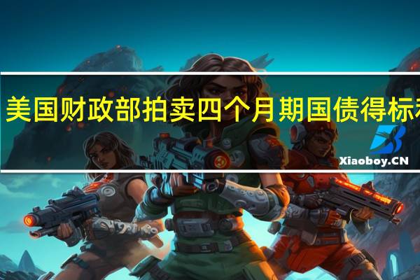 美国财政部拍卖四个月期国债得标利率5.255%（前次为5.285%）投标倍数3.17（前次为3.06）