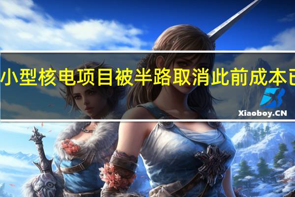 美国首个小型核电项目被半路取消此前成本已经激增超50%