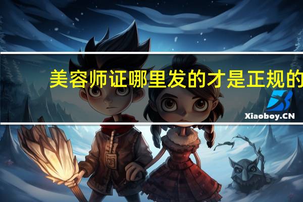 美容师证哪里发的才是正规的