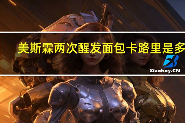 美斯霖两次醒发面包卡路里是多少