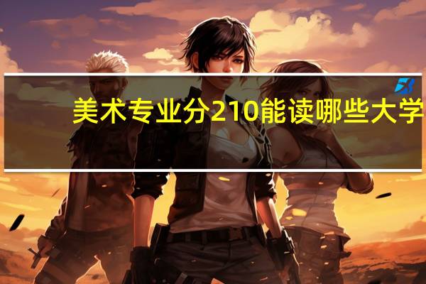 美术专业分210能读哪些大学