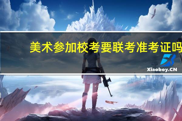 美术参加校考要联考准考证吗