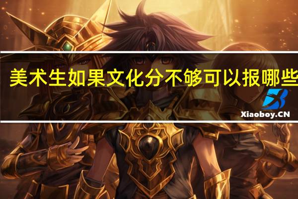 美术生如果文化分不够可以报哪些学校