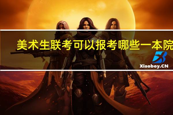 美术生联考可以报考哪些一本院校
