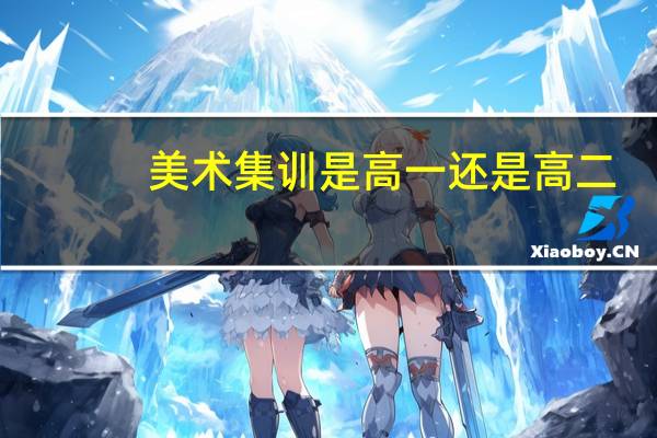 美术集训是高一还是高二