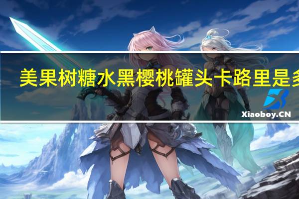 美果树 糖水黑樱桃罐头卡路里是多少