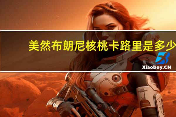 美然 布朗尼核桃卡路里是多少