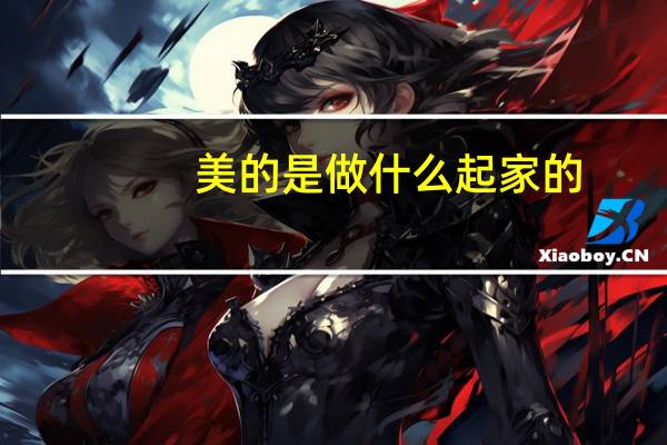 美的是做什么起家的（杨水清是靠什么起家的）