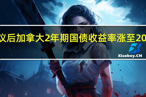 美联储公布利率决议后加拿大2年期国债收益率涨至2001年7月以来的最高水平