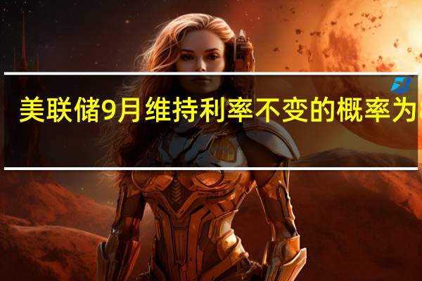 美联储9月维持利率不变的概率为86%
