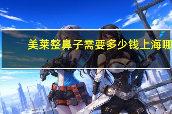 美莱整鼻子需要多少钱 上海哪家做鼻子好