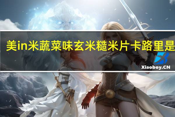 美in米 蔬菜味玄米糙米片卡路里是多少