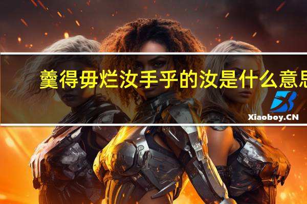 羹得毋烂汝手乎的汝是什么意思