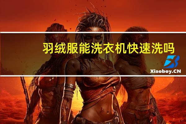 羽绒服能洗衣机快速洗吗(羽绒服能洗衣机洗吗)