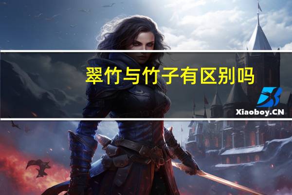 翠竹与竹子有区别吗