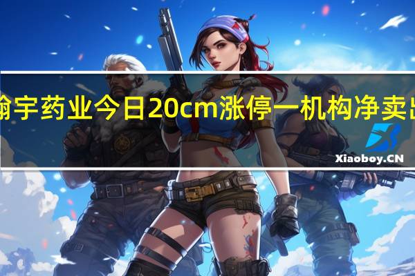 翰宇药业今日20cm涨停 一机构净卖出2949.12万元