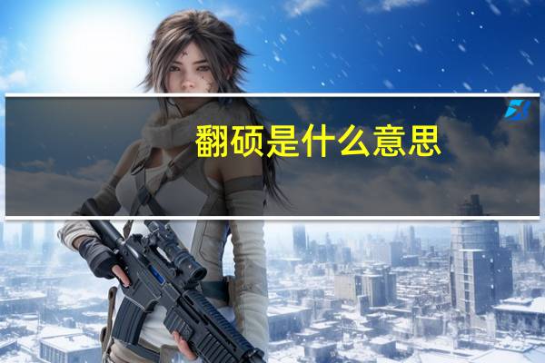 翻硕是什么意思