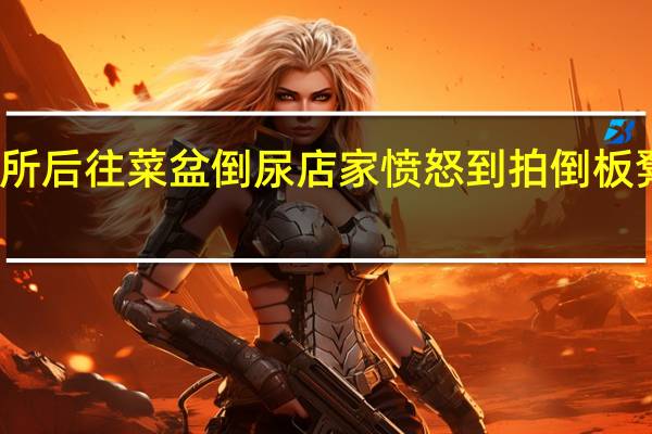 老人借用厕所后往菜盆倒尿店家愤怒到拍倒板凳 到底什么情况呢