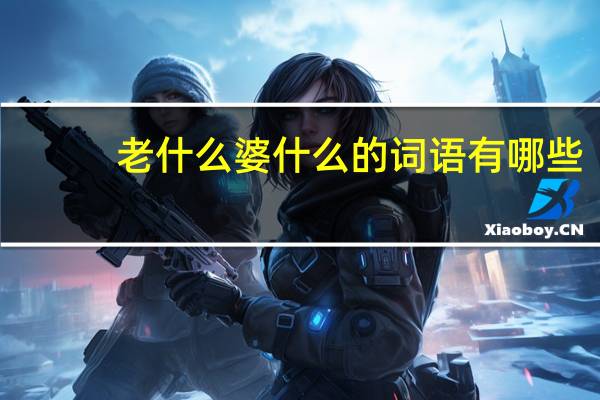 老什么婆什么的词语有哪些?