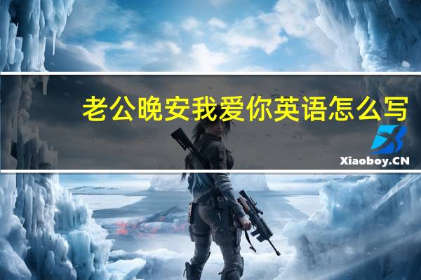 老公晚安我爱你英语怎么写