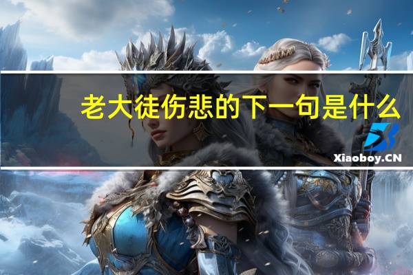 老大徒伤悲的下一句是什么