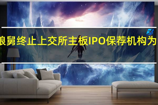 老娘舅终止上交所主板IPO 保荐机构为中信证券