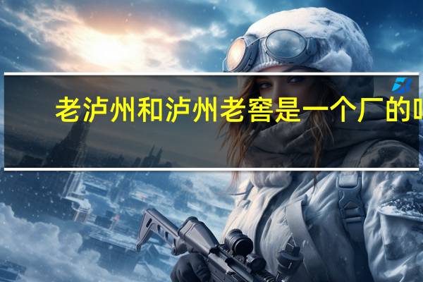 老泸州和泸州老窖是一个厂的吗