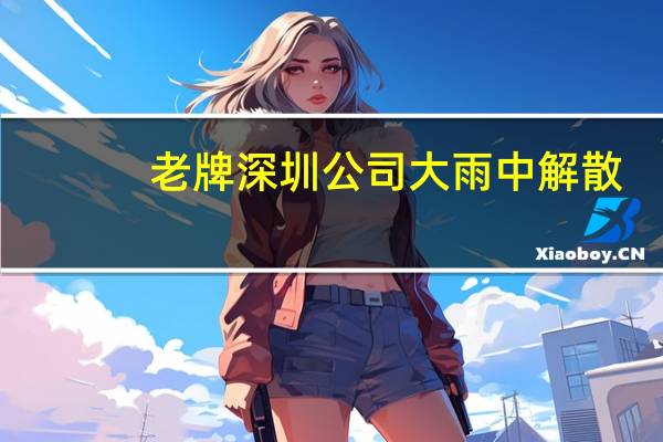 老牌深圳公司大雨中解散：订单流向印尼兄弟公司大幅减员