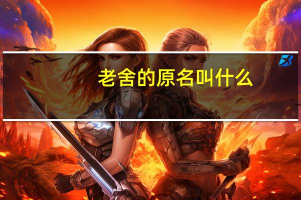 老舍的原名叫什么