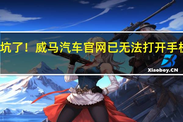老车主被坑了！威马汽车官网已无法打开 手机钥匙不能解锁