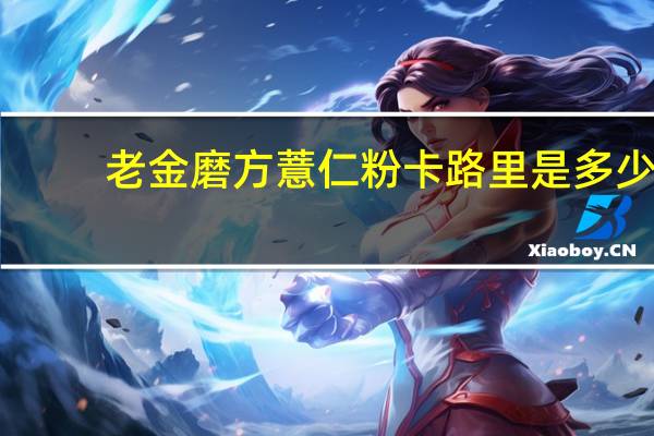 老金磨方 薏仁粉卡路里是多少