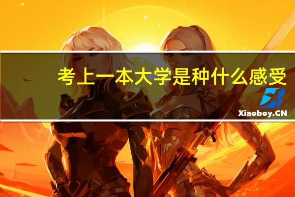 考上一本大学是种什么感受