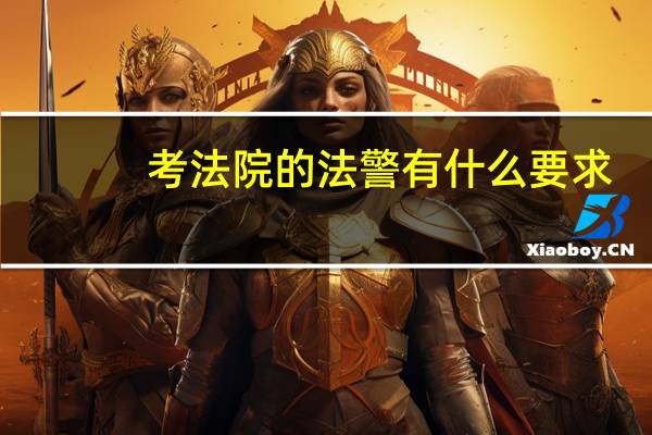 考法院的法警有什么要求