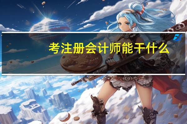 考注册会计师能干什么（考注册会计师有什么用）