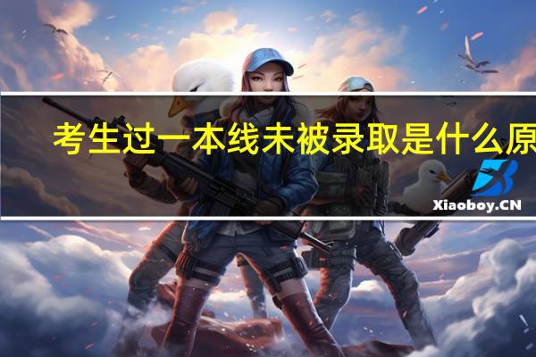 考生过一本线未被录取是什么原因