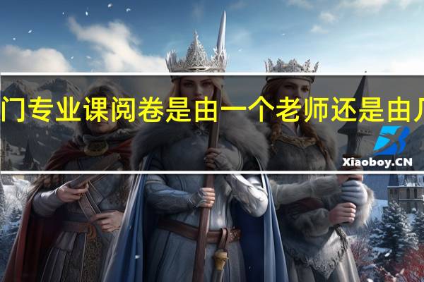 考研一门专业课阅卷是由一个老师还是由几个老师阅卷