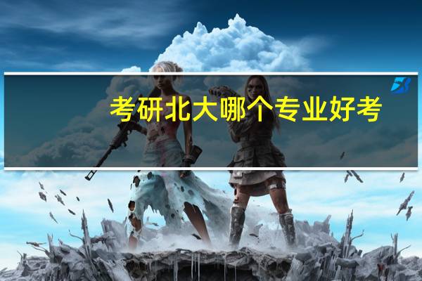 考研北大哪个专业好考