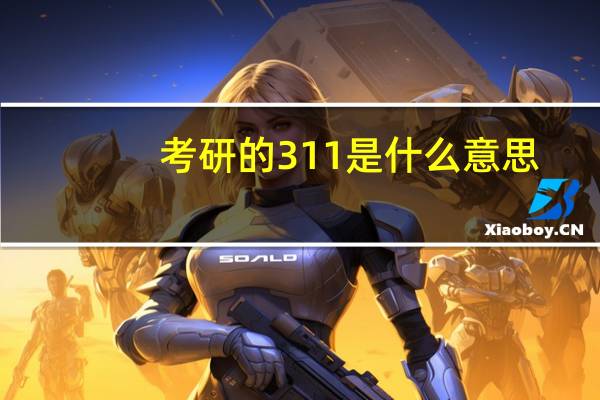 考研的311是什么意思