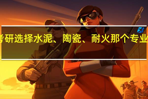 考研选择水泥、陶瓷、耐火那个专业好就业