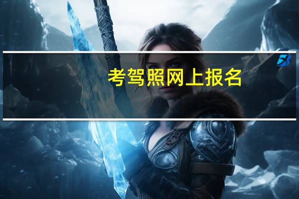 考驾照网上报名（自考驾照网上报名）