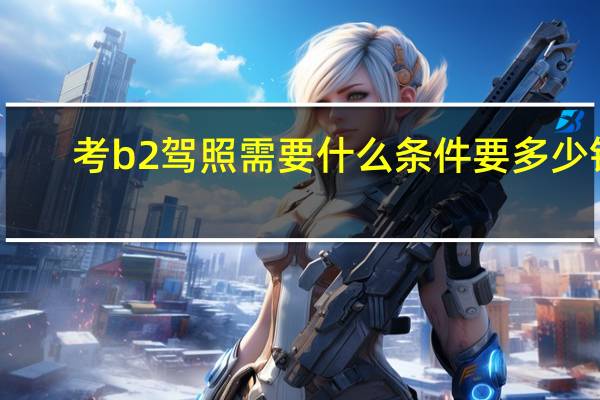 考b2驾照需要什么条件要多少钱