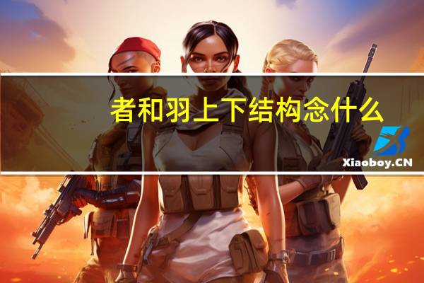 者和羽上下结构念什么