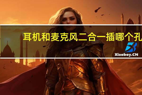 耳机和麦克风二合一插哪个孔