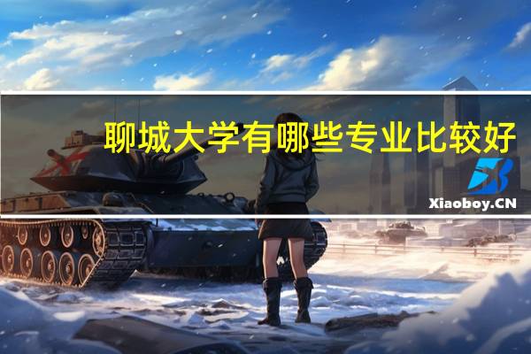 聊城大学有哪些专业比较好