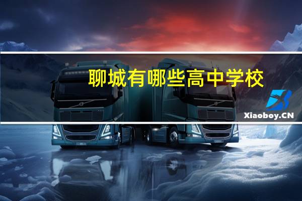 聊城有哪些高中学校