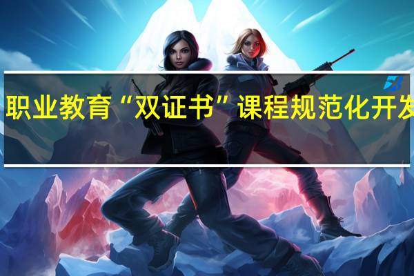 职业教育“双证书”课程规范化开发指南(关于职业教育“双证书”课程规范化开发指南简述)