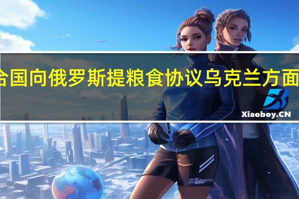 联合国向俄罗斯提粮食协议 乌克兰方面拒绝接受