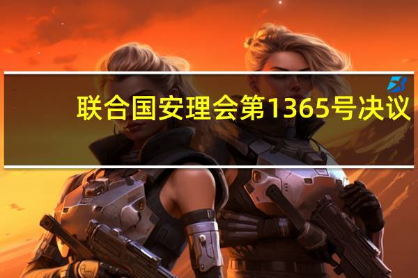 联合国安理会第1365号决议(关于联合国安理会第1365号决议简述)