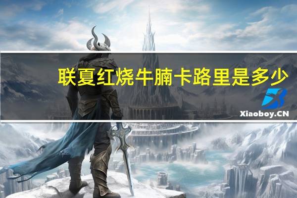联夏 红烧牛腩卡路里是多少